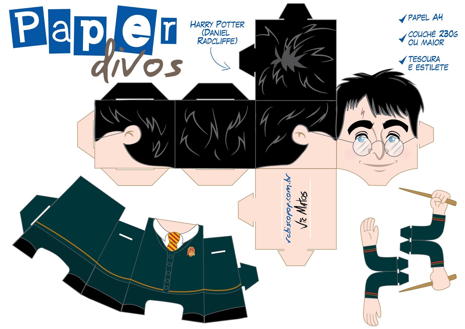 »Papercrafts Harry Potter O Caldeirão Saltitante »The Hopping Pot