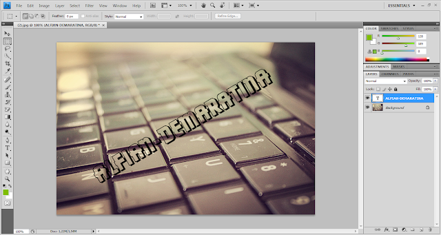 Cara Membuat Watermark di Photoshop Cara Membuat Watermark di Photoshop