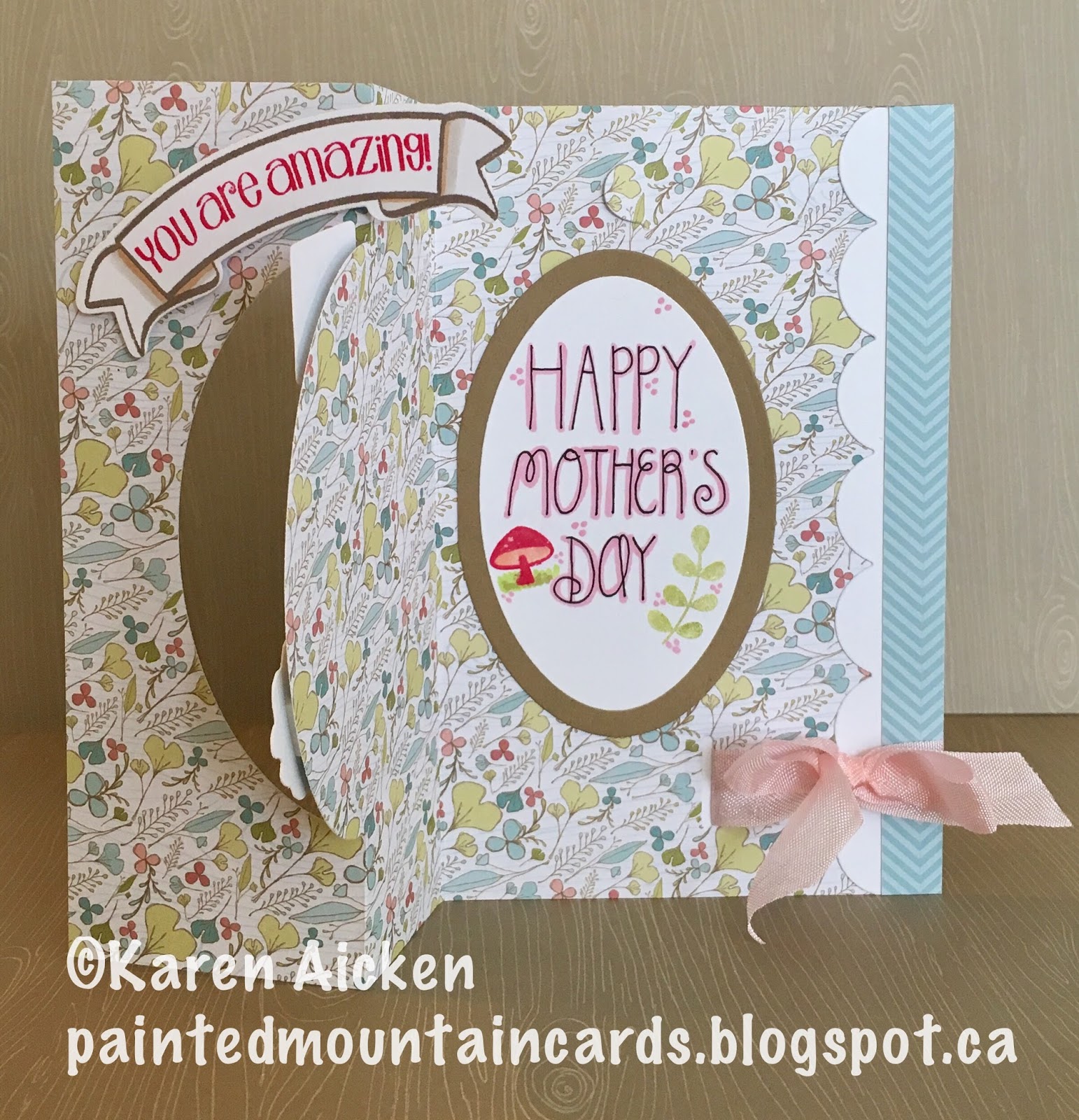 Painted Mountain Cards Foxy Mother's Day Pull Card