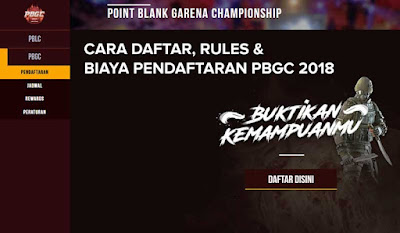 Turnamen PBGC 2018 Cara Daftar, Rules dan Besar Biaya Pendaftaran PBGC 2018