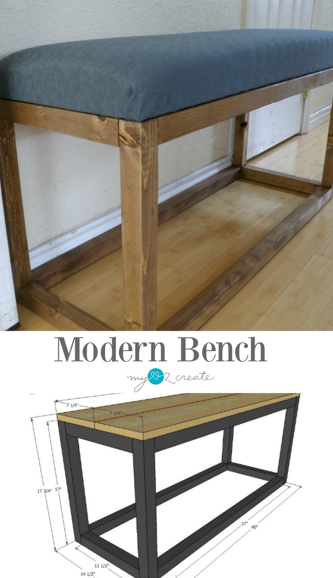 Modern Bench | My Love 2 Create