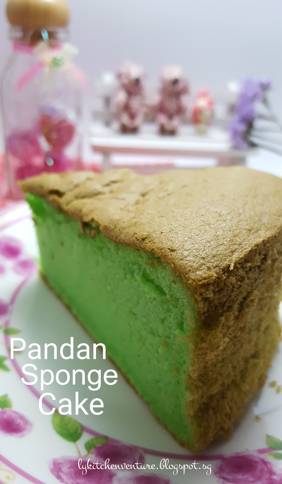 LY's Kitchen Ventures Pandan Sponge Cake (Cooked Dough Method)