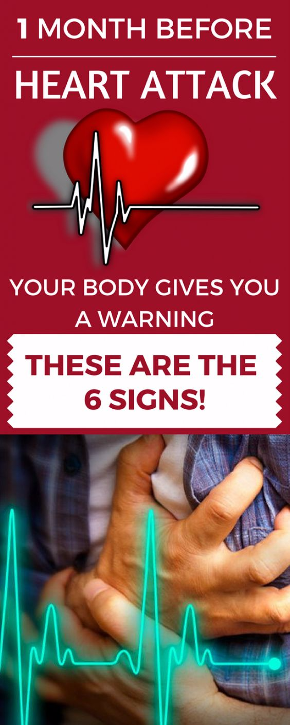 One Month Before a Heart Attack, Your Body Will Warn You Here are the