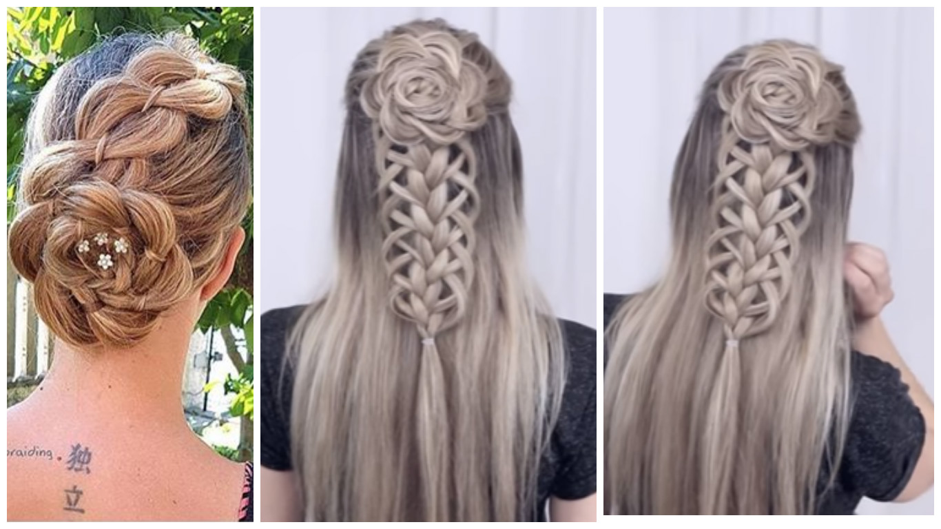 Hermosas trenzas con forma de flor - vídeo tutorial ~ Manoslindas.com