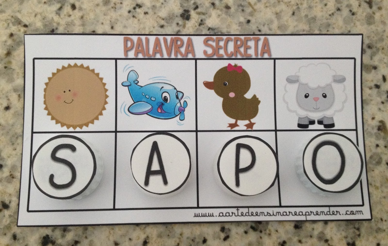 JOGO DE ALFABETIZAÇÃO: PALAVRA SECRETA – Criar Recriar Ensinar