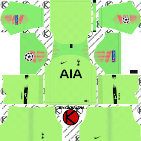 Tottenham Hotspur 2018/19 UCL Kit - Dream League Soccer Kits