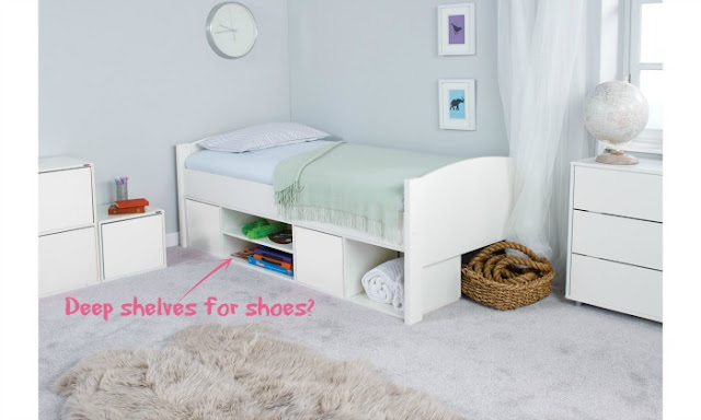 My New Bed Wishlist | Morgan's Milieu: Cabin bed, no ladders, but a little storage.