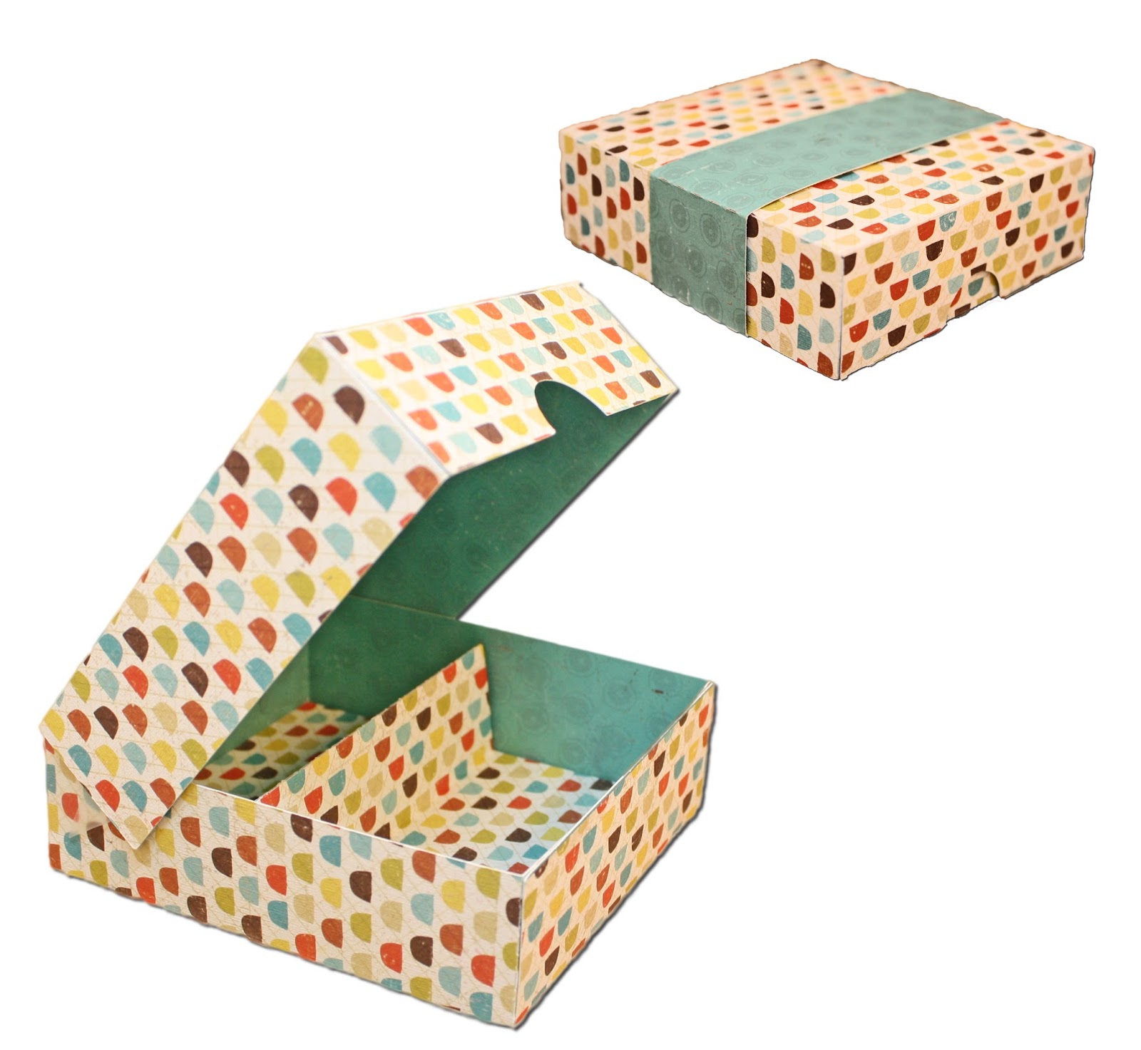 Hinged Divider Box Bits of Paper