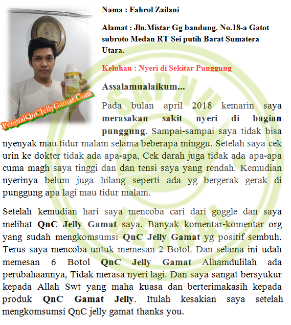 Cara Mengobati Sakit Punggung, Perut dan Disertai Sesak Nafas Terbukti Manjur ~ TESTIMONI QNC JELLY GAMAT Cara Mengobati Sakit Punggung, Perut dan Disertai Sesak Nafas Terbukti Manjur ~ TESTIMONI QNC JELLY GAMAT