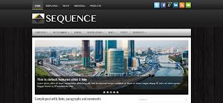 Sequence Blogger Template Design For News Related Website