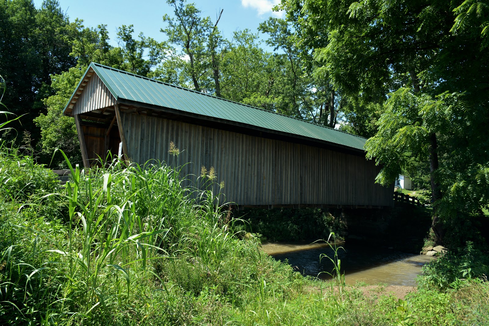 COVERED BRIDGES IN OHIO + BARKHURST MILL COVERED BRIDGE CHESTERHILL, OHIO