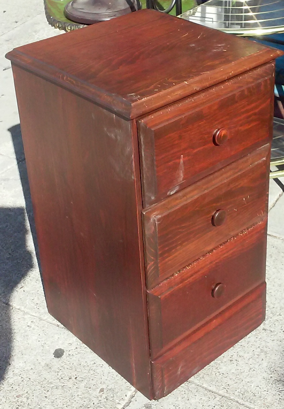 Uhuru Furniture Collectibles Sold 6503 3 Drawer Pine