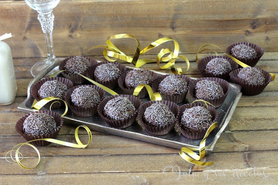 Trufas de chocolate al ron