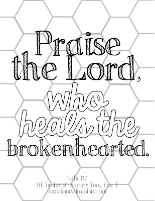 Look To Him And Be Radiant Sweeter Than Honey Coloring Pages