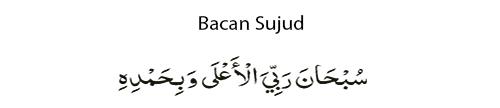 Bacaan Sujud