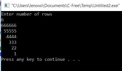 All C Programs: Miscellaneous Pattern Programs in C