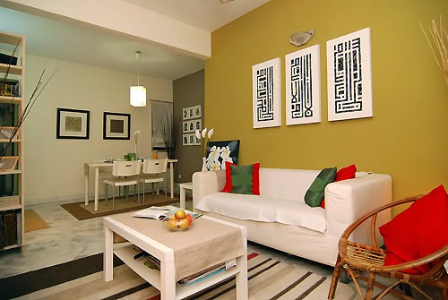 Decor Dalam Rumah Khat Kufi Frame Kesenian Yang Dizahirkan Melalui Frame Tahzinu Fil Bait