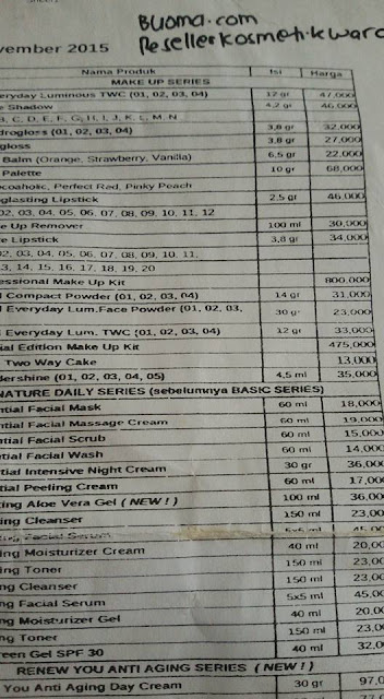 Wardah: DAFTAR HARGA WARDAH TERBARU
