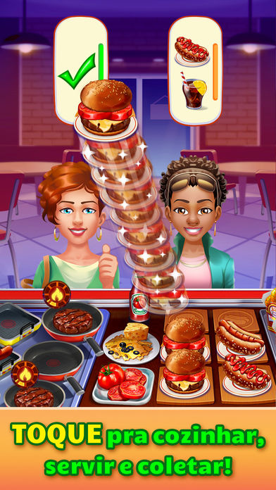 Apps do iPhone: Cooking Craze - Um jogo de fast-food divertido