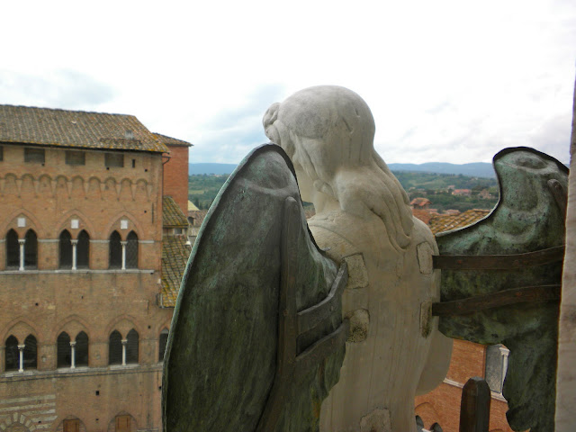 Siena cathedral view from north facade