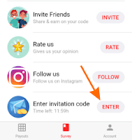 enter invitation code