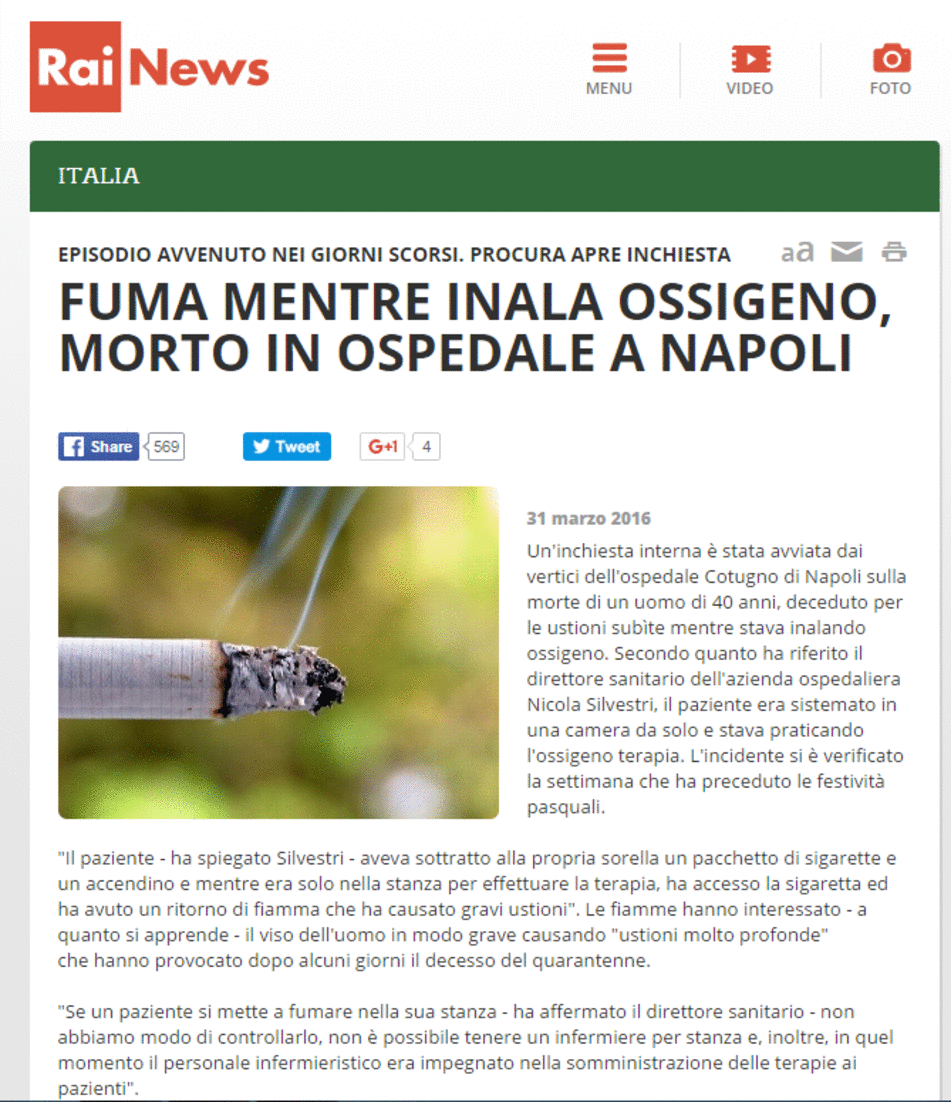 Centro AntiFumo Quit: Assolutamente vietato fumare durante l