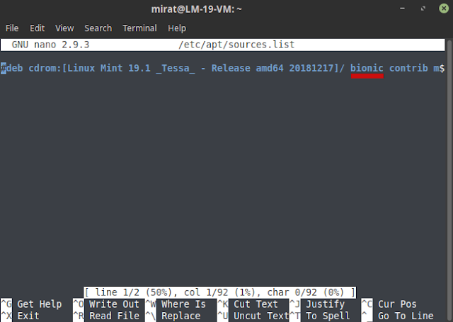 Linux Mint bionic