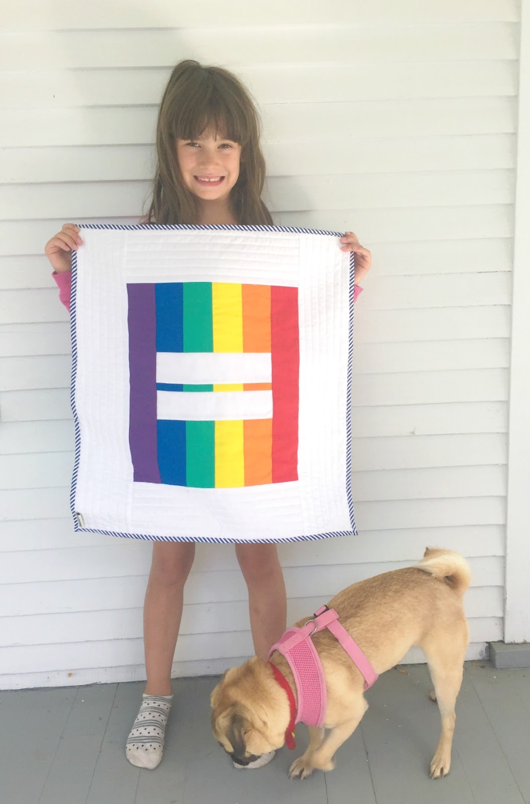 sewhungryhippie LOVE IS LOVE mini quilt PDF pattern (free download)