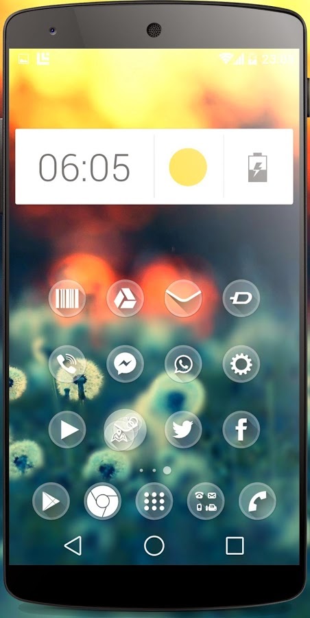 AndroidZip: One Theme HD icons Pack Glass v6.0 Apk Free Download