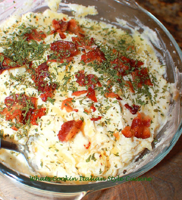 Bacon Sour Cream Cheese Potato Casserole What's Cookin' Italian Style
