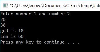 All C Programs: GCD of a number using Recursion