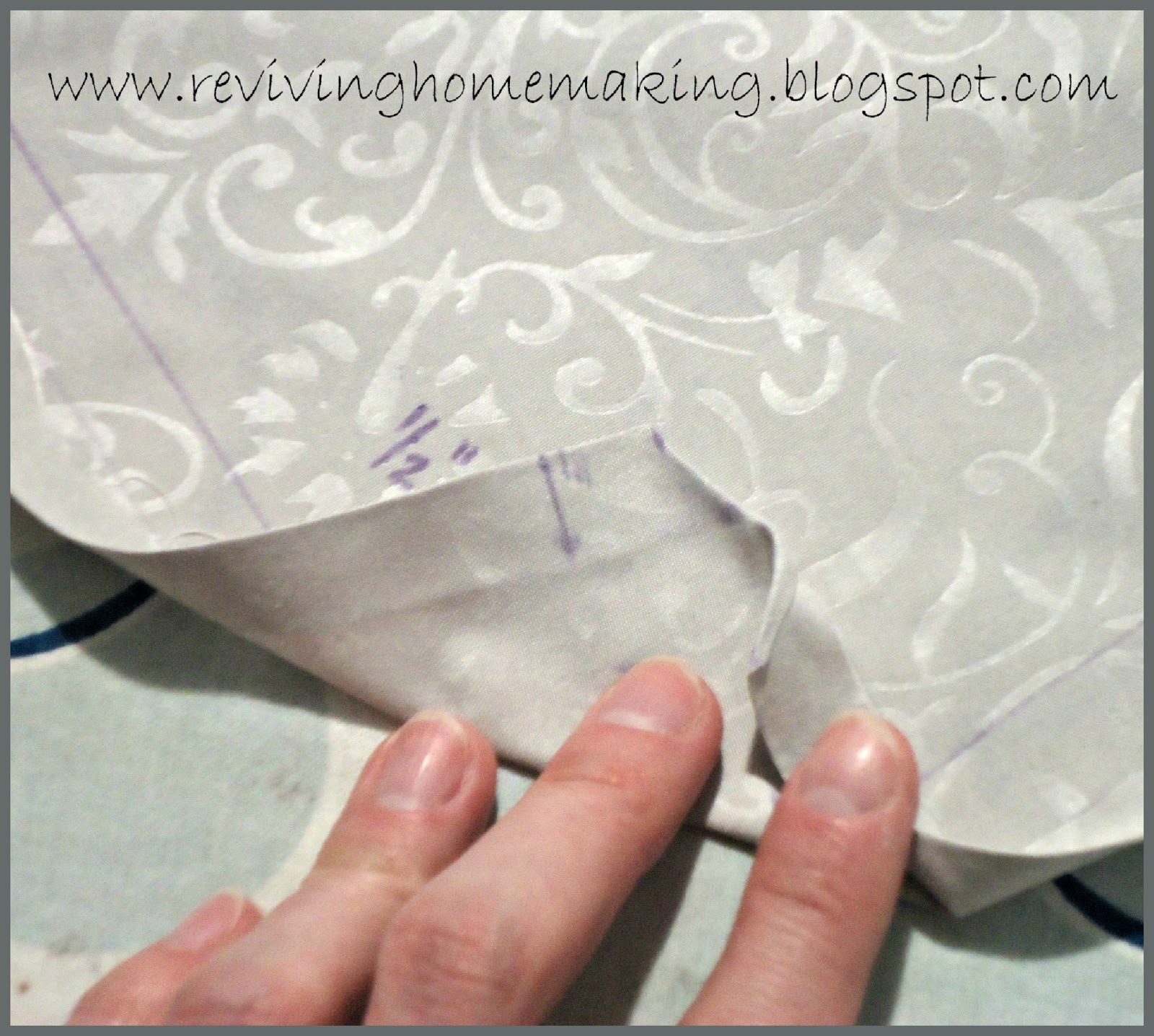 Reviving Homemaking How To Make a Tablecloth From a Sheet