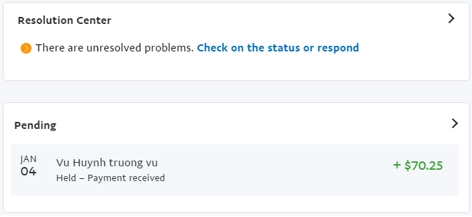 Người bán và tranh chấp giao dịch trong paypal Người bán và tranh chấp giao dịch trong paypal