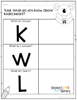 Research skills kindergarten first grade Zoo animals informational text nonfiction library skills