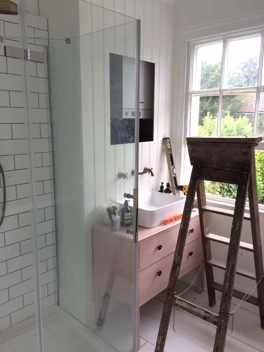 Makeover Turning a chest of drawers into a bathroom sink unit