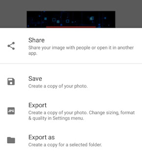 Save Snapseed Project