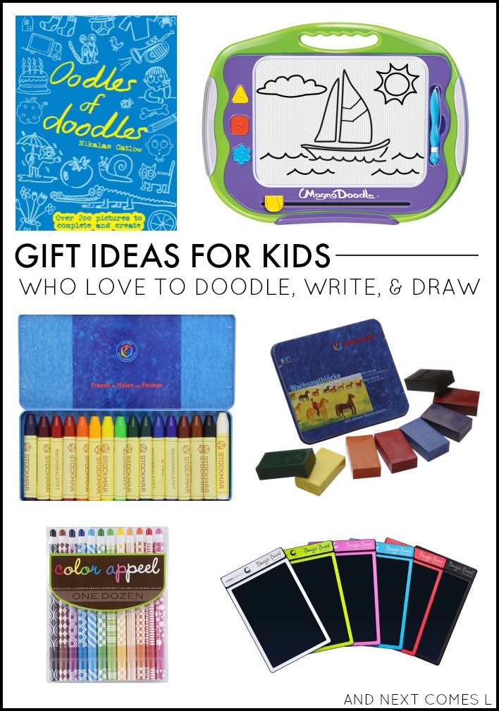 Gift Ideas for Kids who Love to Doodle, Write, & Draw
