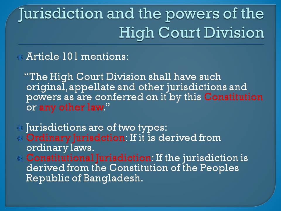 legal writing Supreme Court of Bangladesh