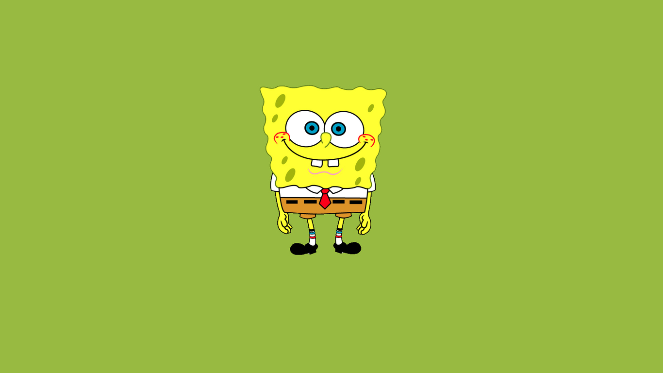 Sponge Bob Smiling Funny Cartoon Character HD Wallpaper | Download HD ...
