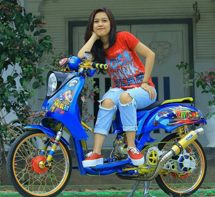 Kumpulan foto model motor modifikasi cantik