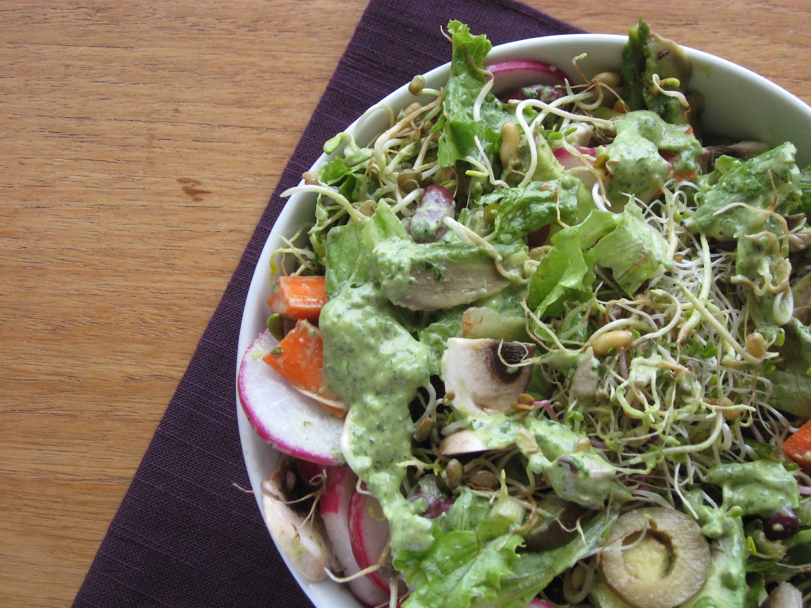 VeganForOne Kale Tahini Green Dressing for One