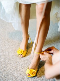 Scarpe Da Sposa Gialle.Design Dishes Wedding Shoes