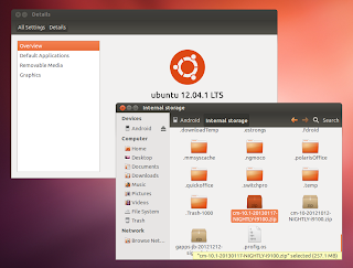 Android 4.0+ gvfs Ubuntu