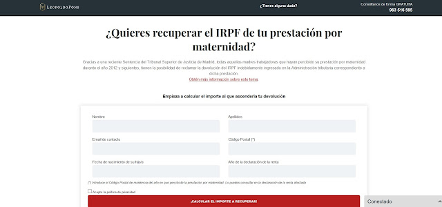 Devolución del IRPF por maternidad