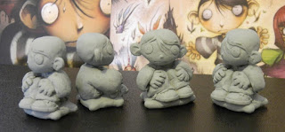 orme magiche bambino dei moschini modellini statuette sculture action figure personalizzate fatta a mano artibal copie in resina da colata