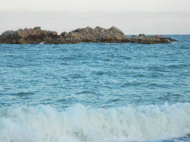 Turquoise blue waters of East Japan Sea in Gyeongju