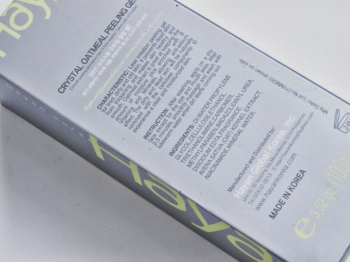 Say Goodbye to Your Dry Skin, ‘cause Hayan Crystal Oatmeal Peeling Gel