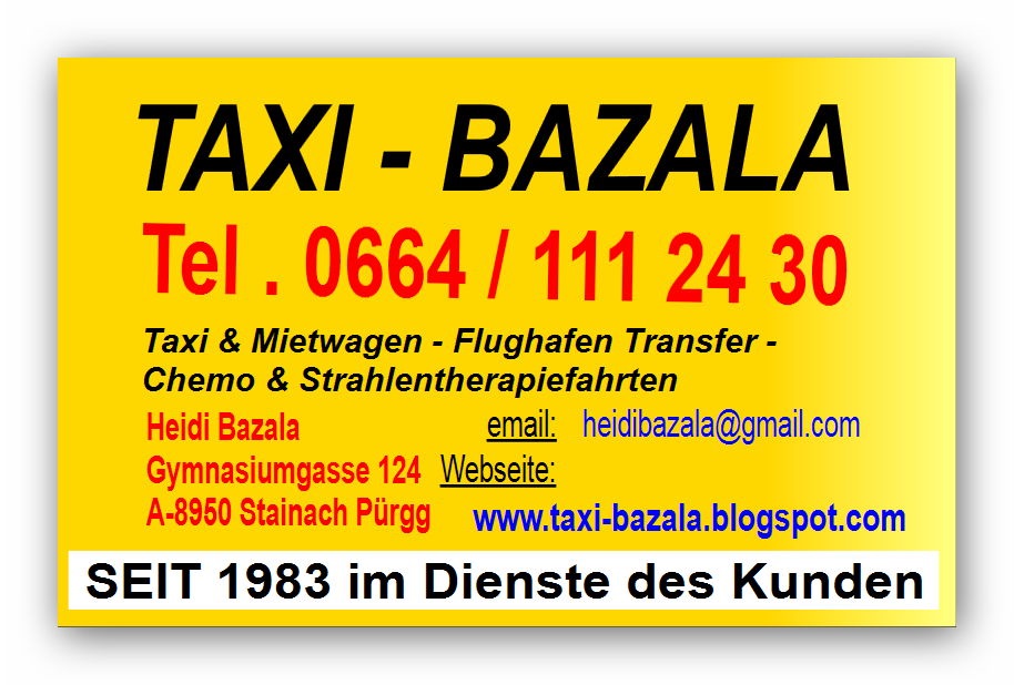 Ihr Taxi für alle Fälle!