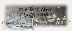 I won at Fantasy Stampers 15th March & 21st June 2015