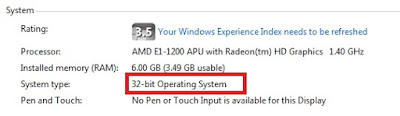 Sistem Operasi Windows 32 Bit